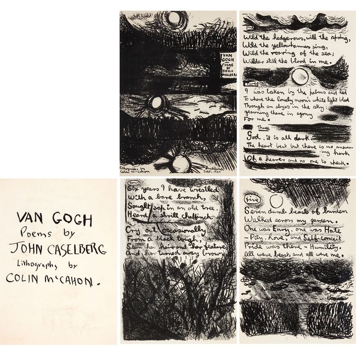Colin McCahon 'Van Gogh - Poems by John Caselberg'