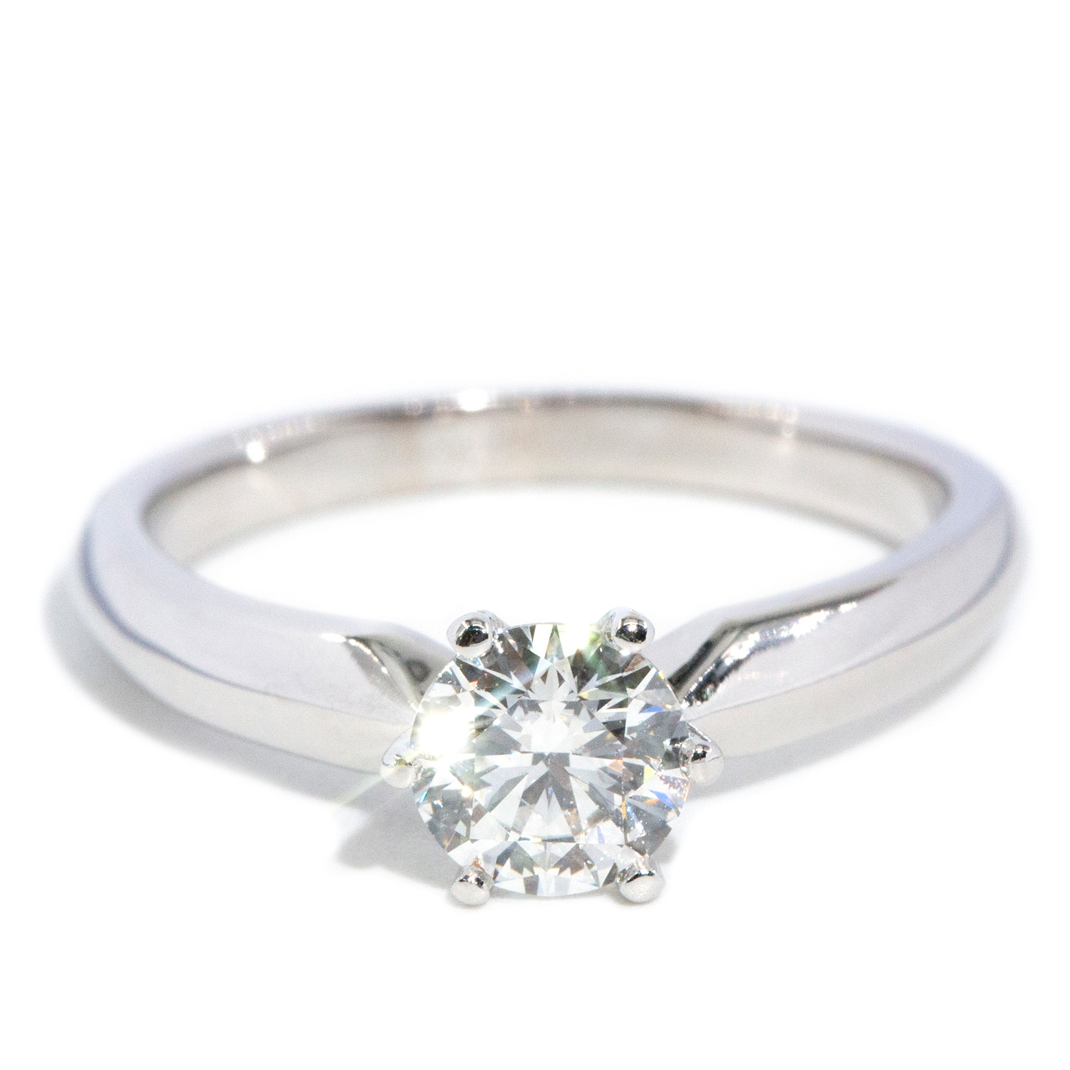 0.76ct GIA Certified F Colour Diamond Solitaire Ring
