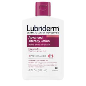 LUBRIDERM ADVANCED THERAPY FRAGRANCE FREE MOISTURIZING HAND & BODY LOTION + PRO-CERAMIDE WITH VITAMINS E & PRO-VITAMIN B5, INTENSE