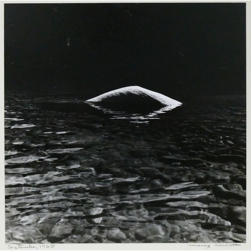 Mary Randlett ''September 1968'' (River Rock) Photograph Mounted