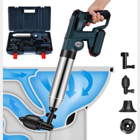 OKSTENCK ELECTRIC TOILET PLUNGER,ELECTRIC PLUNGER TOILET UNCLOGGER WITH REAL TIME BAROMETER,HIGH PRESSURE AIR TOILET PLUNGER,IDEAL