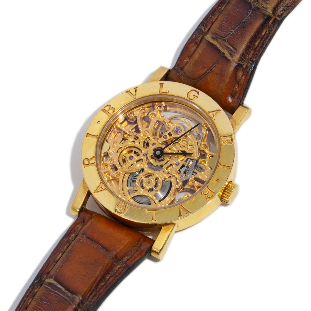 80 · Bvlgari Bulgari Skeleton Wristwatch 33mm 18ct Gold