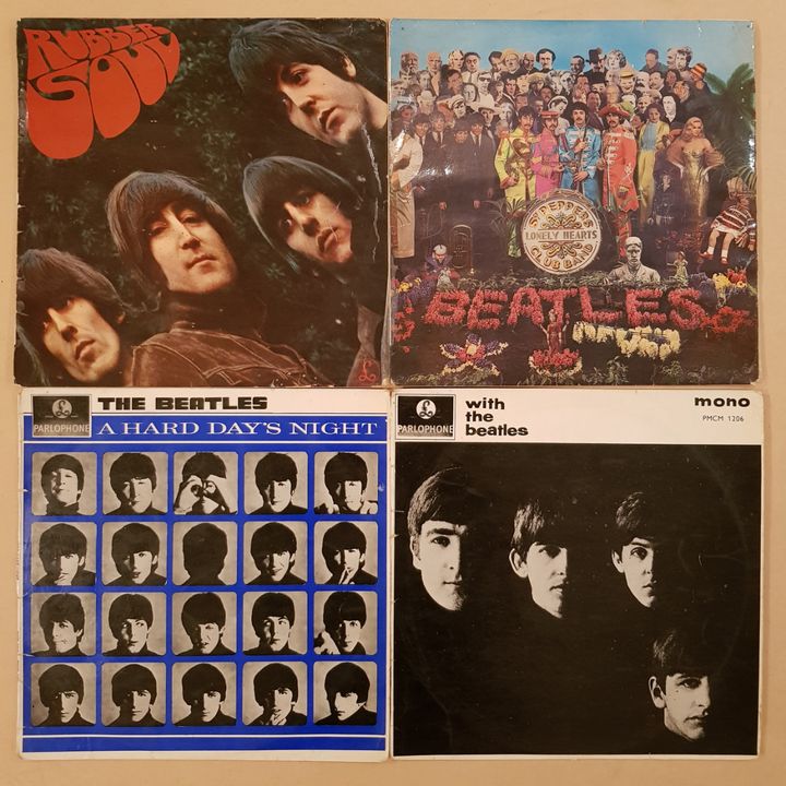 The Beatles Vinyl Records (x4)