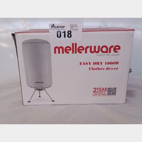 MELLERWARE - 10KG EASY DRY ELECTRIC CLOTHES DRYER 1000W