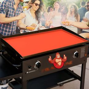 28" SILICONE MAT FOR BLACKSTONE GRIDDLE TOP, 100% SILICONE PROTECTIVE MAT COVER FOR BLACKSTONE GRILL