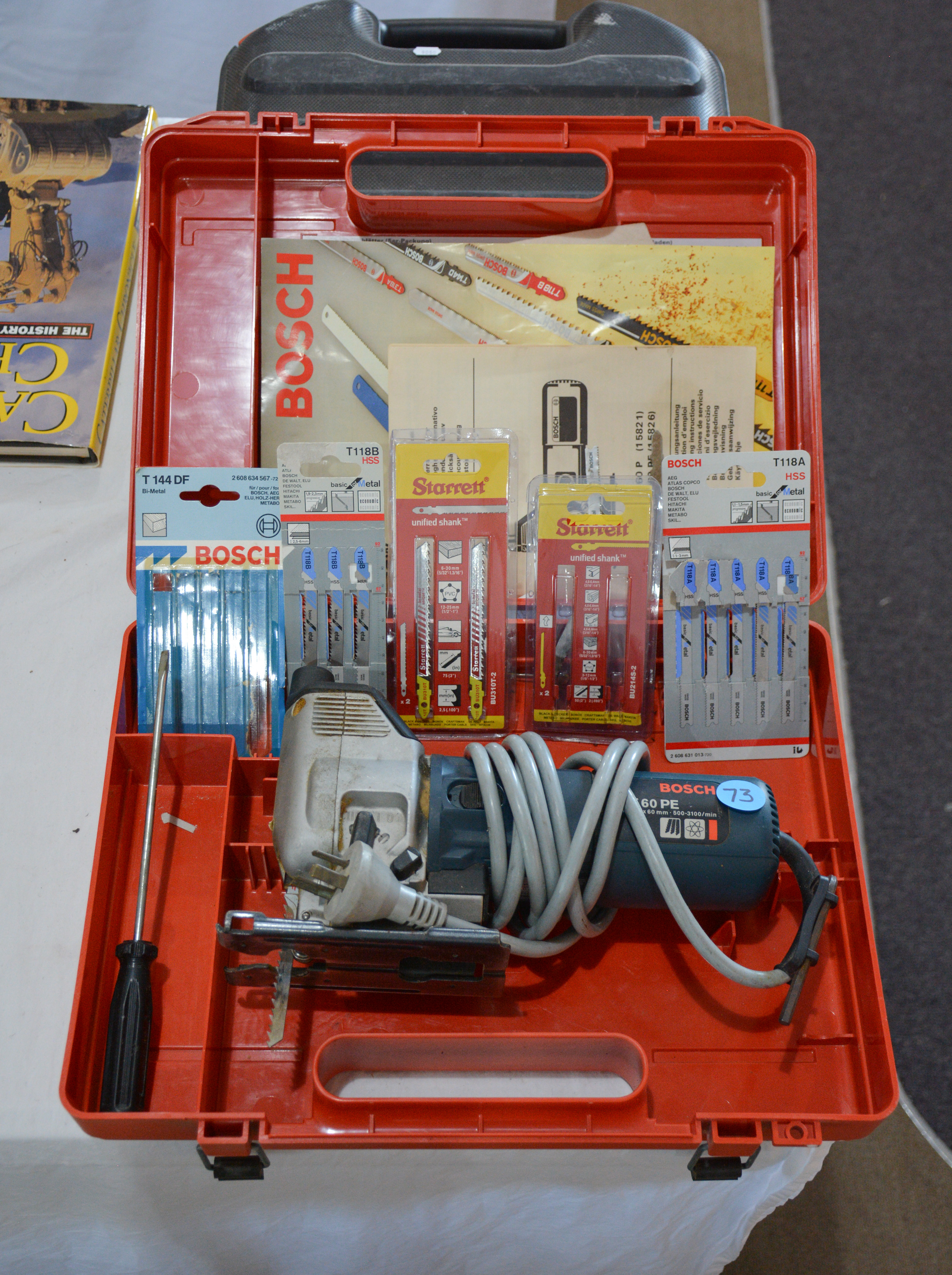 Bosch 520W Jugsaw and Blades etc in Case — NZ auction result