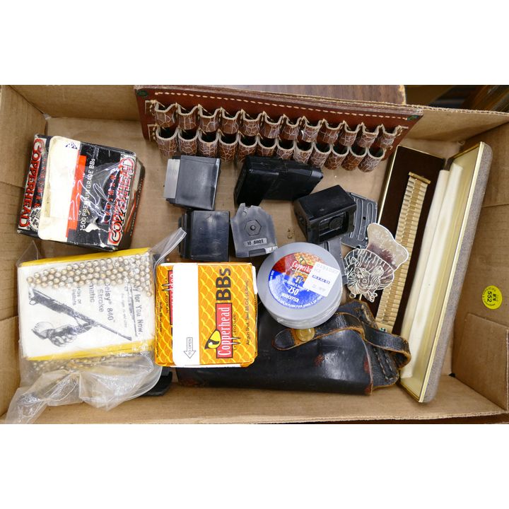 Box Leather Holster, Magazines, Etc