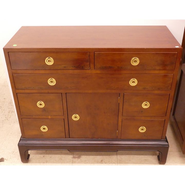 Midcentury Henredon Campaign Style Server- 32x38x16''