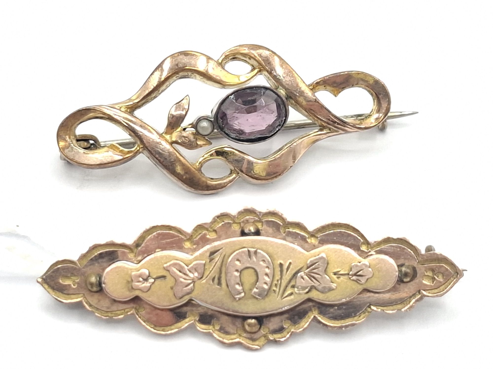 1035 · TWO ANTIQUE BROOCHES