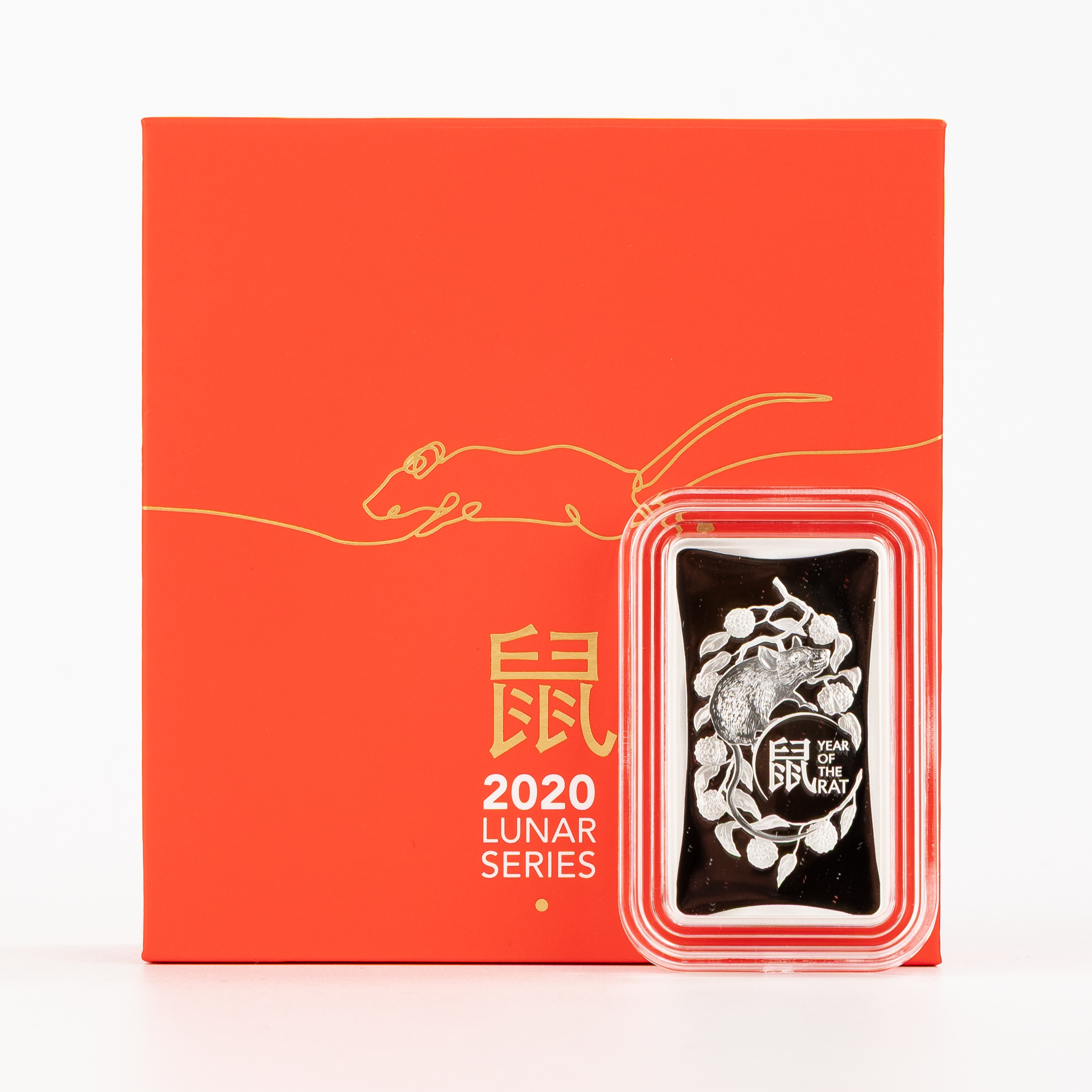 495 · Lunar Series Silver Ingot, One Dollar, 2020,  FDC