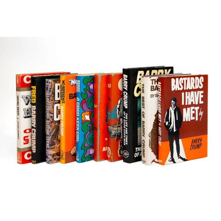 CRUMP, BARRY - [10 inscribed, signed volumes]