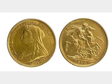 1893 VICTORIA OLD HEAD MELBOURNE MINT GOLD SOVEREIGN