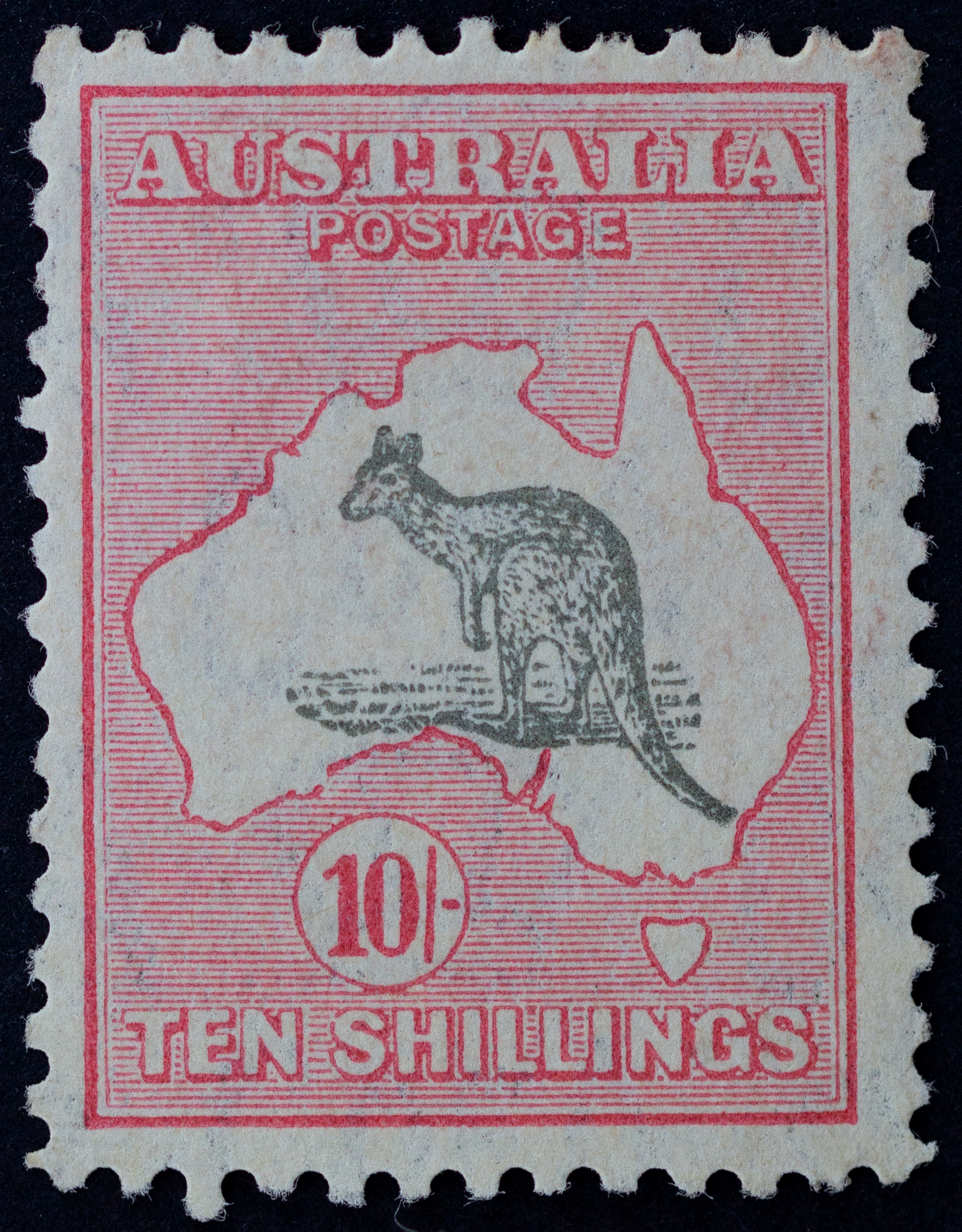 406 · C of A Watermark, Ten Shillings, 1932, Good