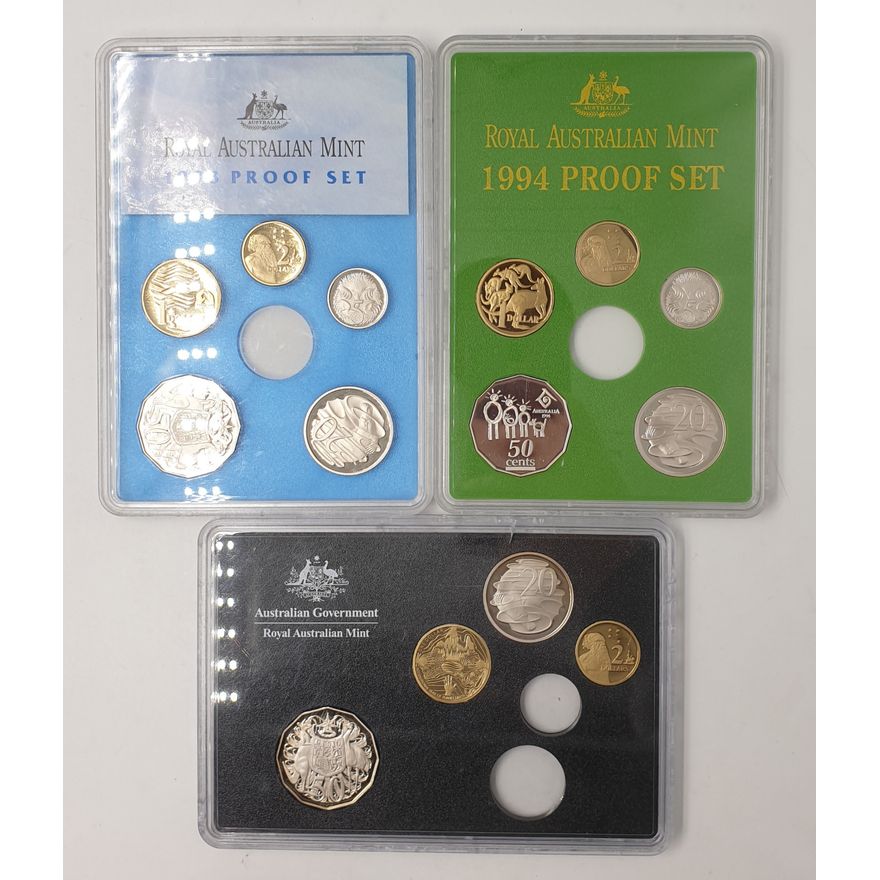 Proof Coin Sets - Incomplete (x3)