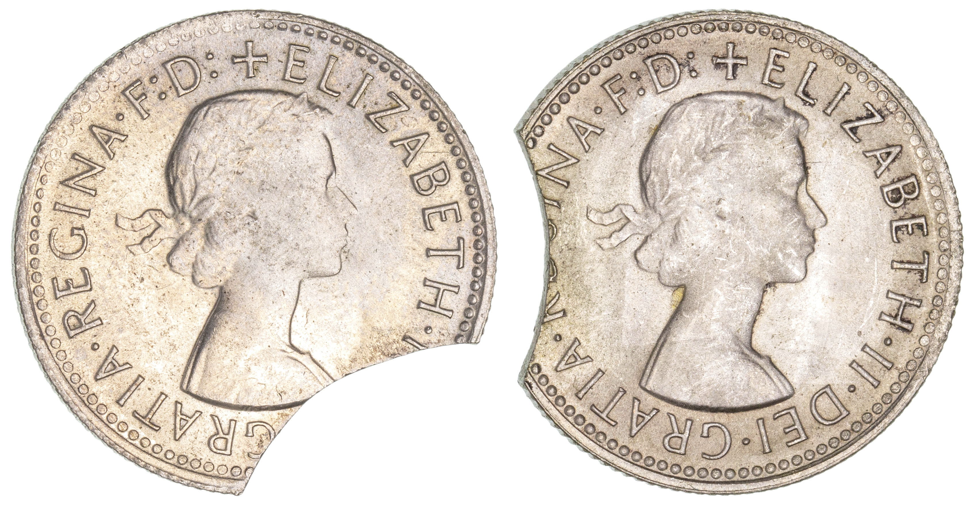 Elizabeth II, Shilling, 1961 & 1963, EF - UNC