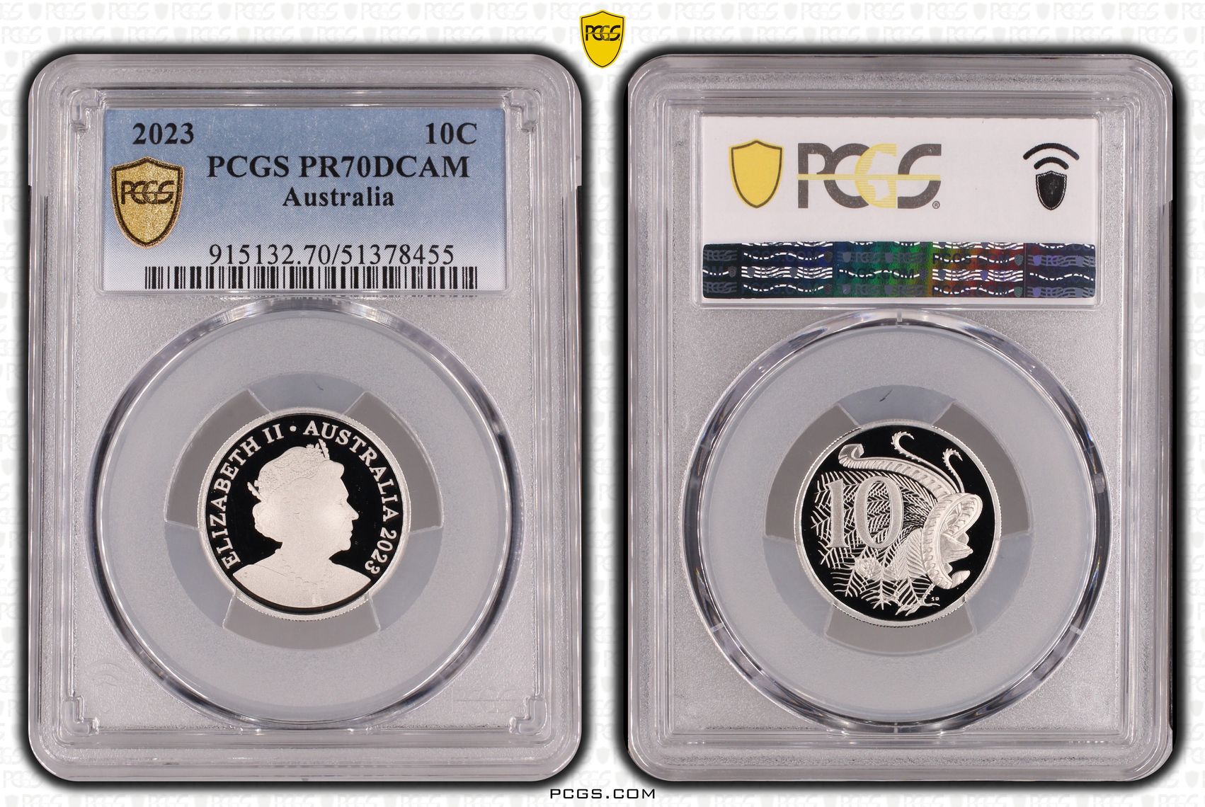 Ten Cent, 2023, Pcgs Pr70dcam