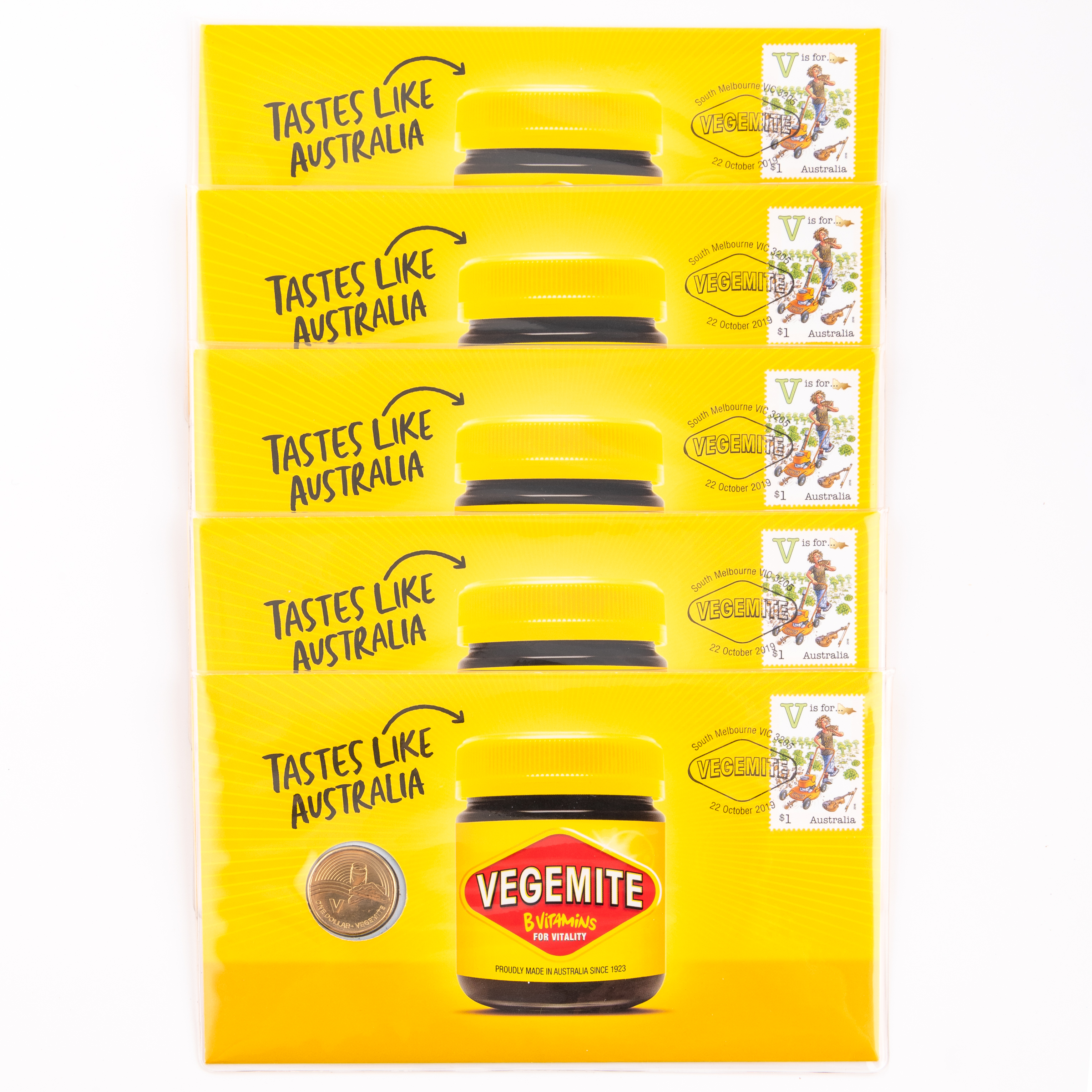Elizabeth II, Vegemite PNC, One Dollar, 2019, UNC