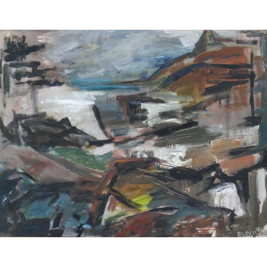 Eunice Jensen Parsons ''Columbia Gorge Landscape'' 1959