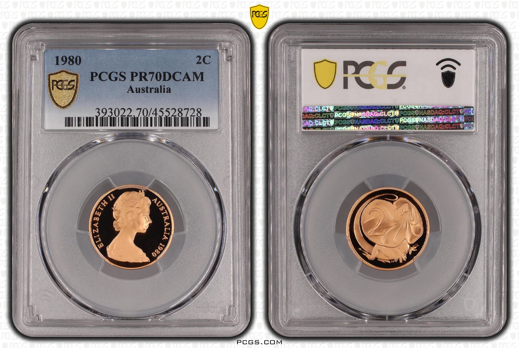 1980 Australia Two Cent, 2c PCGS - PR70DCAM POP 17/0 -728