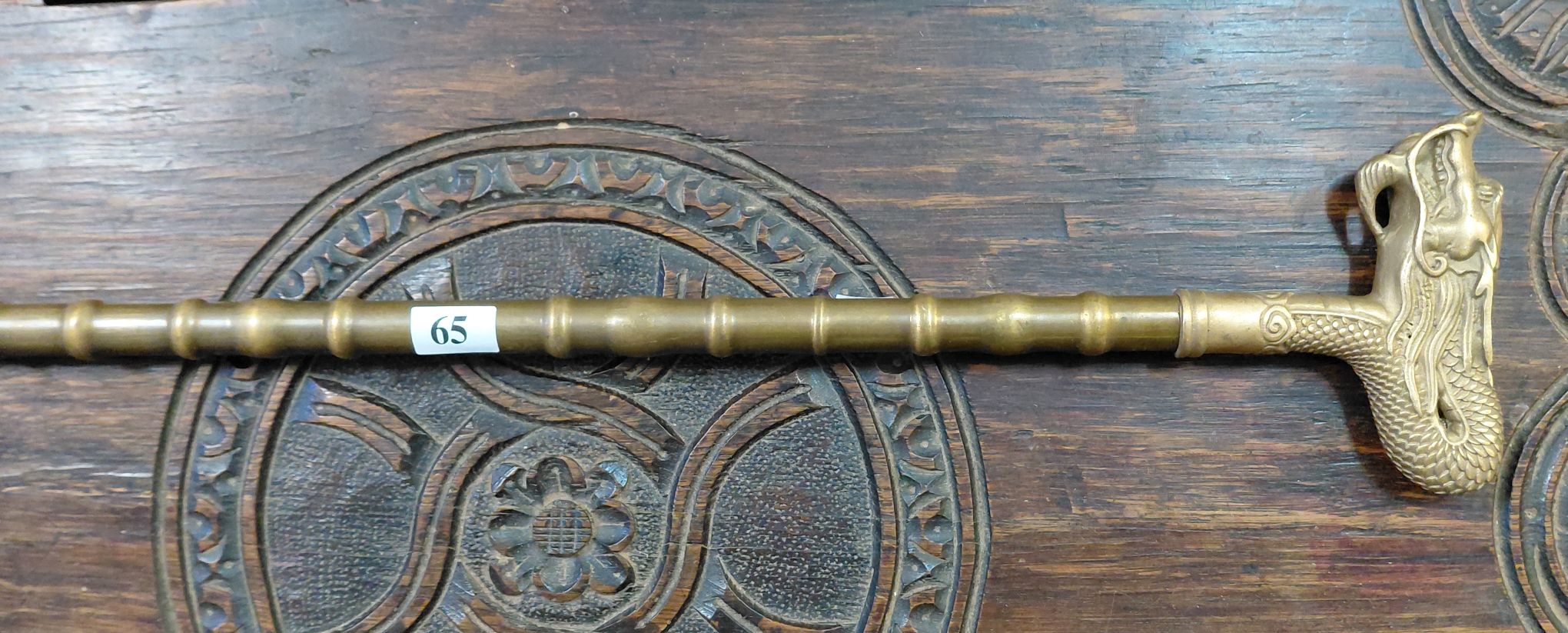 65 · BRASS WALKING STICK