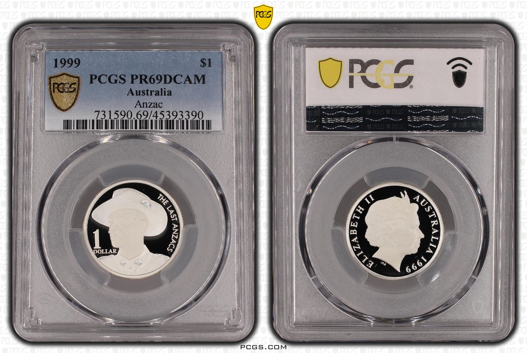 Anzac , One Dollar, 1999, PCGS PR69DCAM