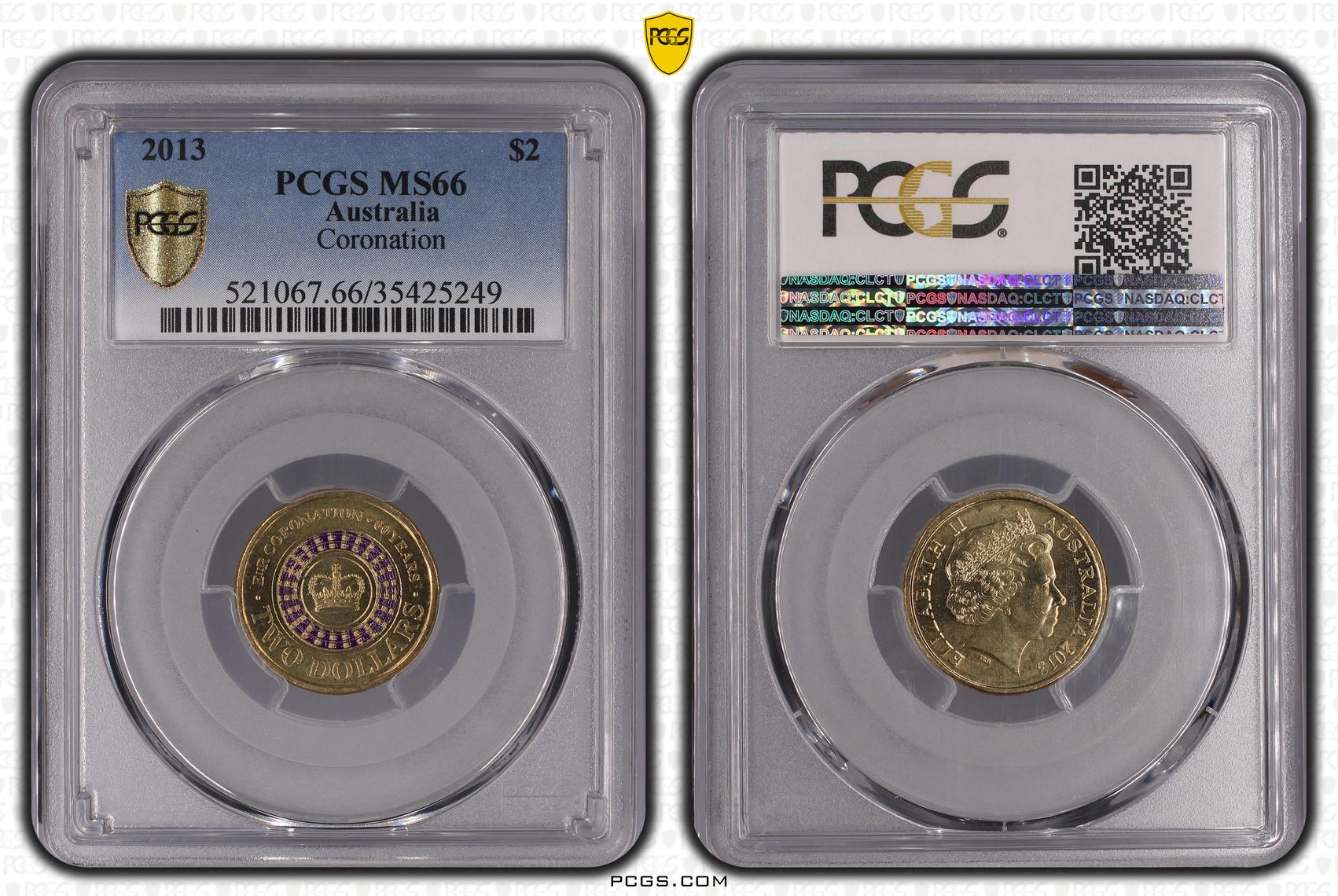 Coronation, Two Dollar, 2013, PCGS MS66