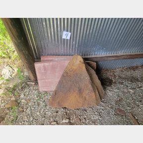 Stepping stone blocks, tiles and sandstone piece