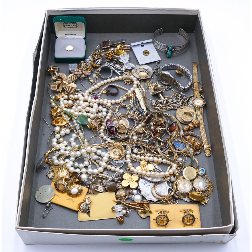Box Ladies Vintage Costume Jewelry Assorted