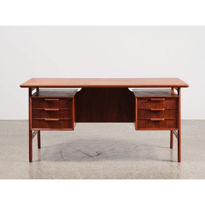 Gunni Omann for Omann Jun Mobelfabrik - A teak ‘Model 75’ executive desk