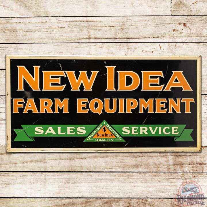 1946 New Idea Farm Equipment Sales Service SST Sign