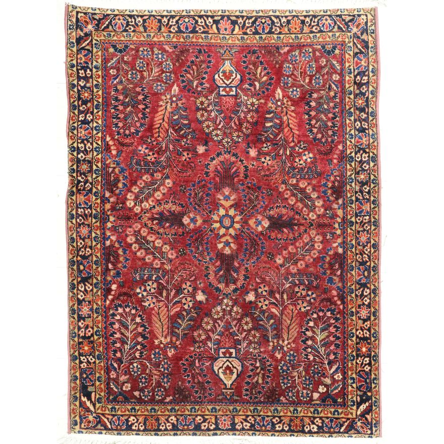 Semi Antique Sarouk Oriental Rug 3'6''x4'10'' (JG)