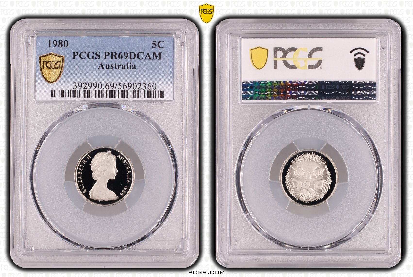 Five Cent, 1980, PCGS PR69DCAM
