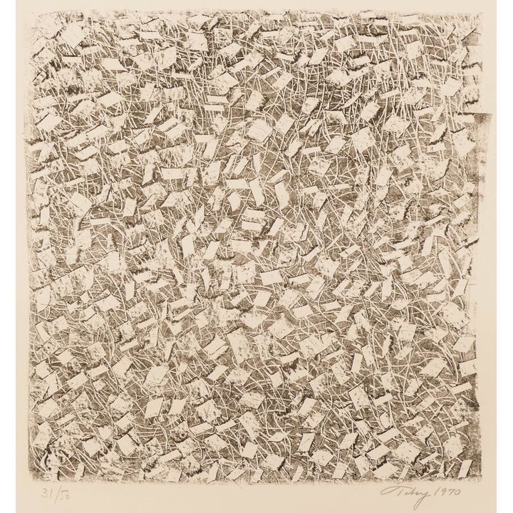 Mark Tobey ''Abstract'' (Kites) 1970 Lithograph