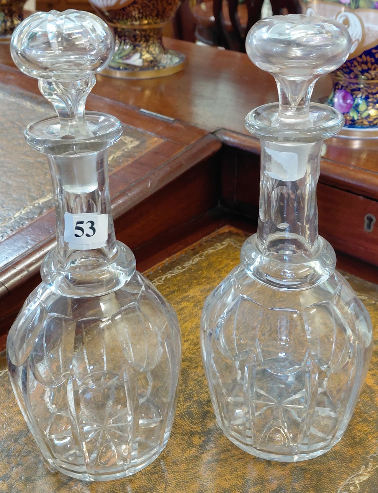 A Matched Pair Of Antique Decanters