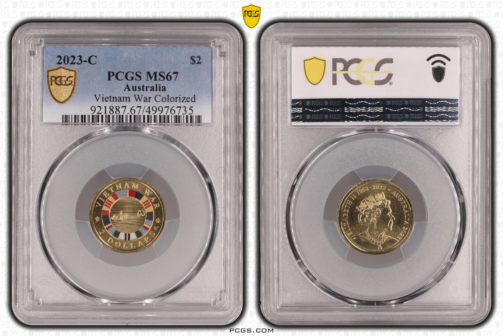 Vietnam War Colorized , Two Dollar, 2023-C, PCGS MS67