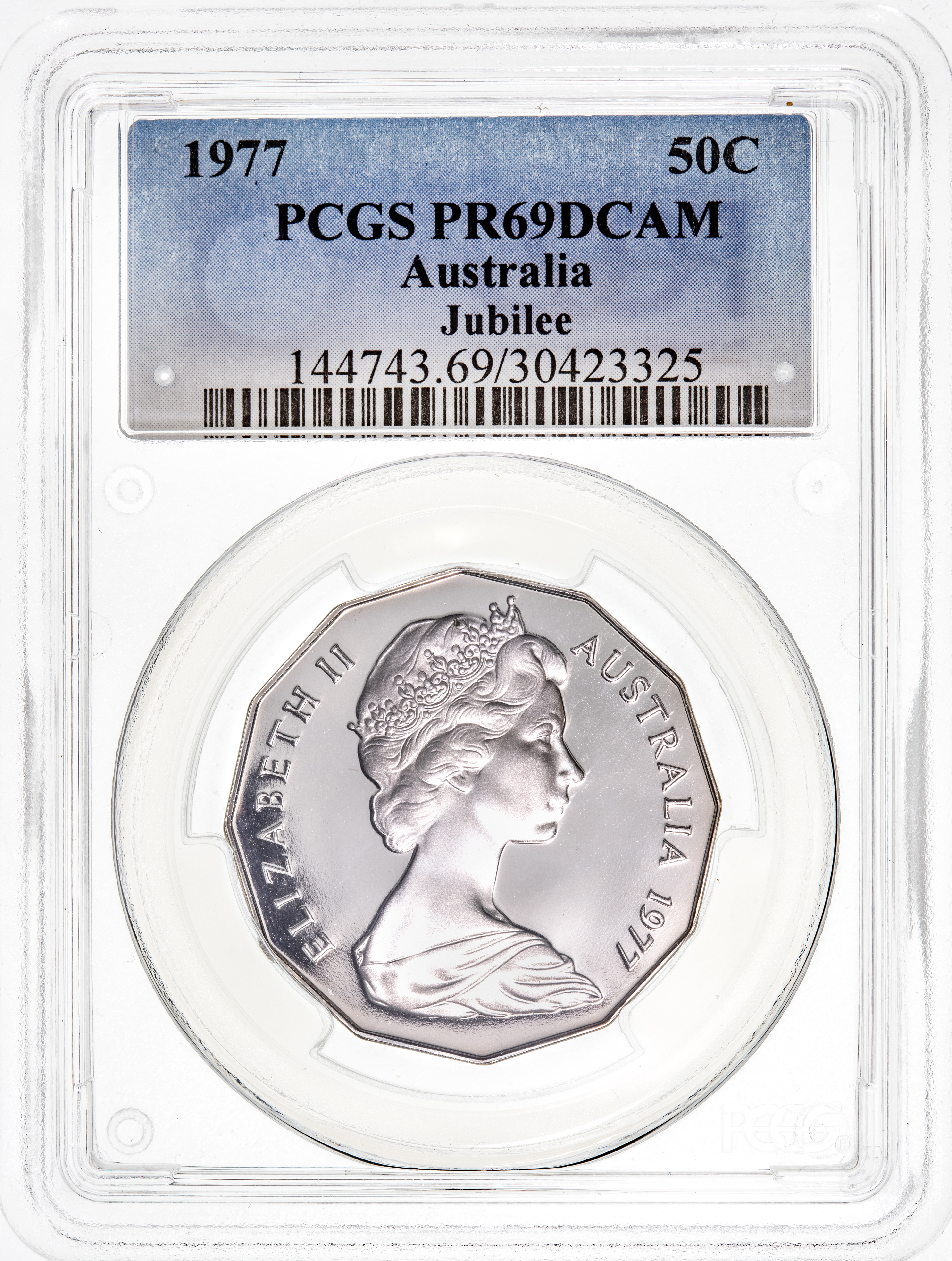 Jubilee, Fifty Cent, 1977, PCGS PR69DCAM