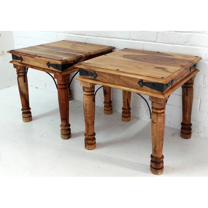 PAIR OF SIDE TABLES