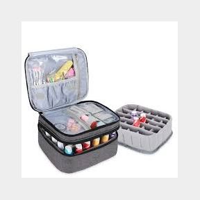 Styleberry Double Layer Extra Large Nail Polish Organiser Case Grey |