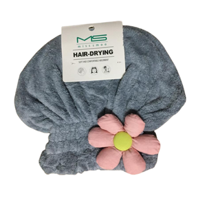 Lilhe Pack if 2 Microfiber Hair Drying Towel Light Orange Green |