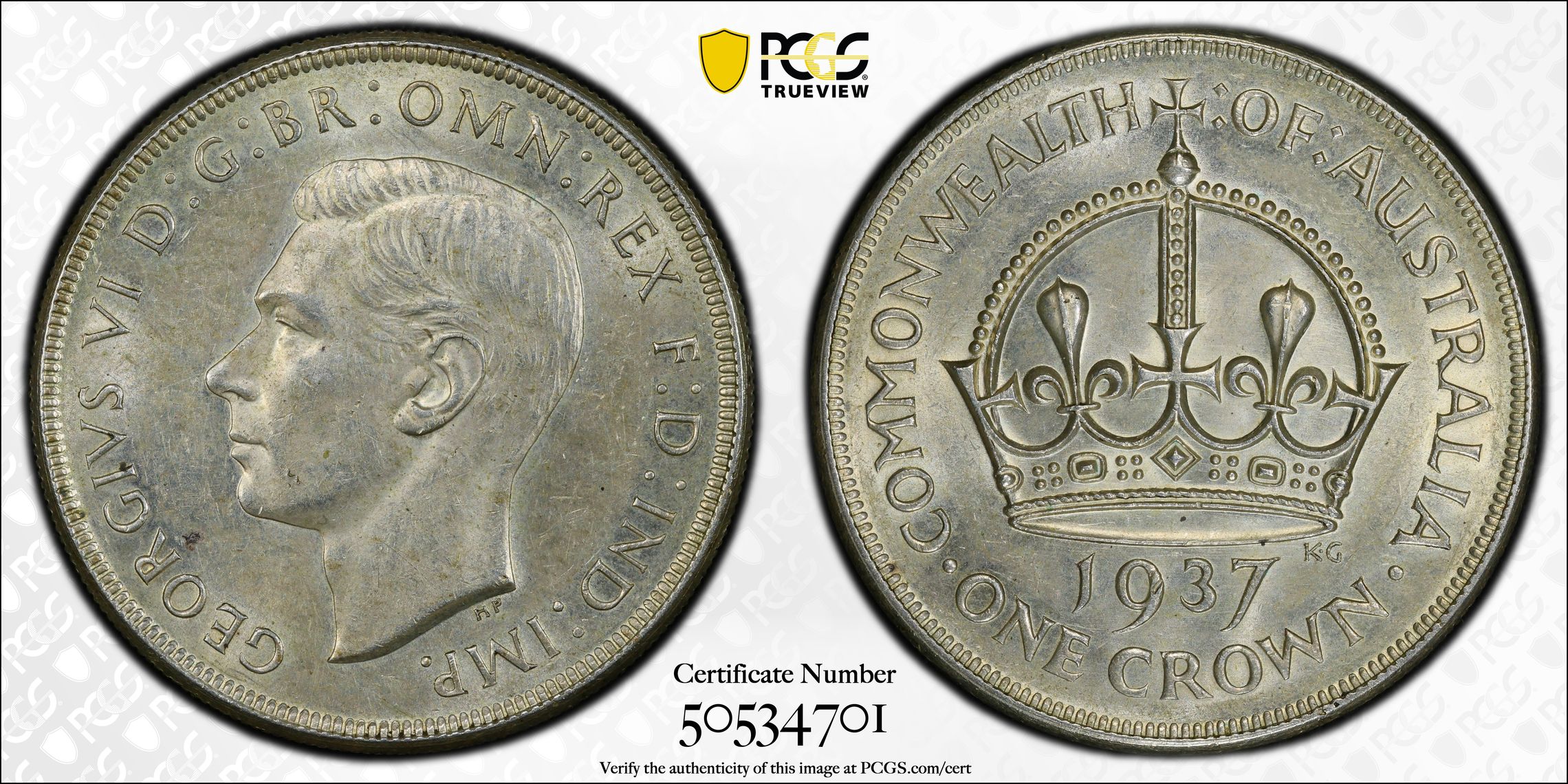 22 · Crown, 1937, PCGS AU58