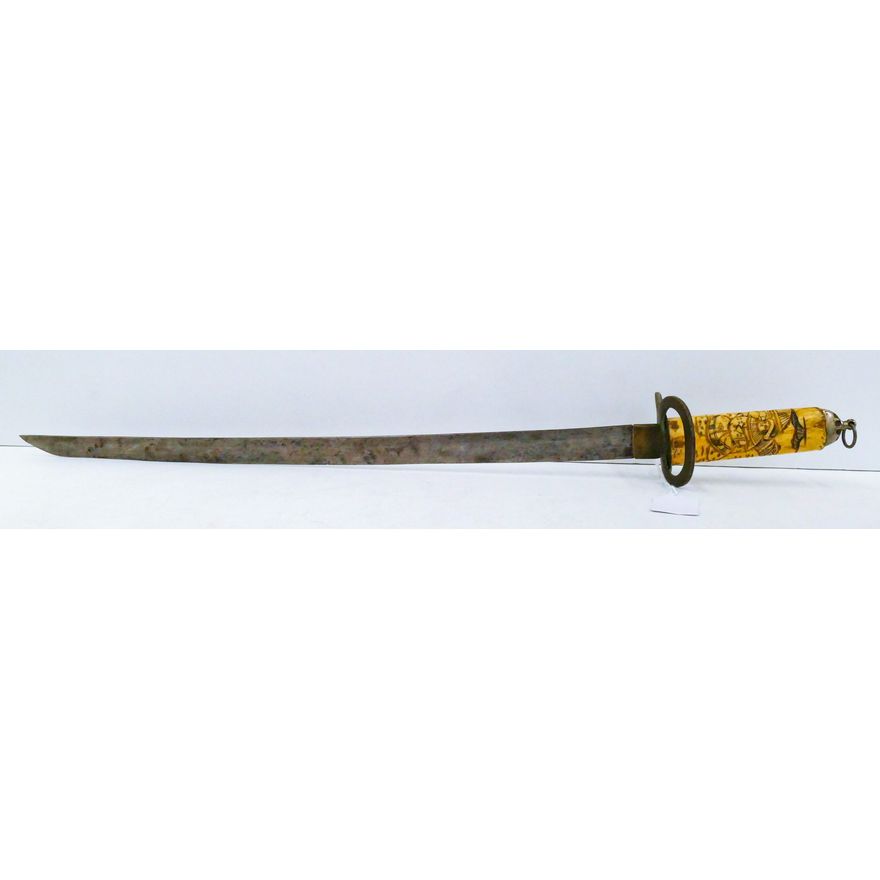Antique Japanese Bone Handled Sword 24''