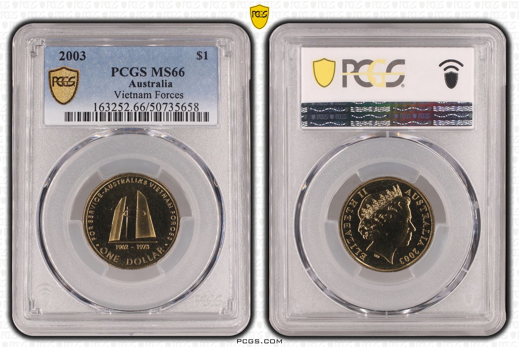 Vietnam Forces , One Dollar, 2003, PCGS MS66