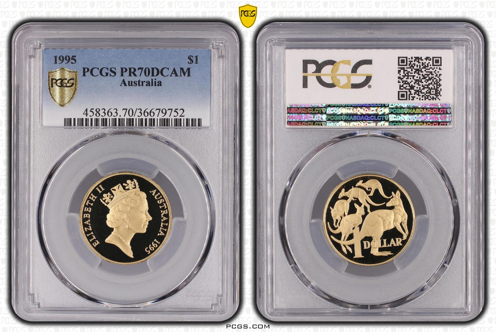 359 · 1995 Australia One Dollar, $1 PCGS - PR70DCAM POP 15/0 -752