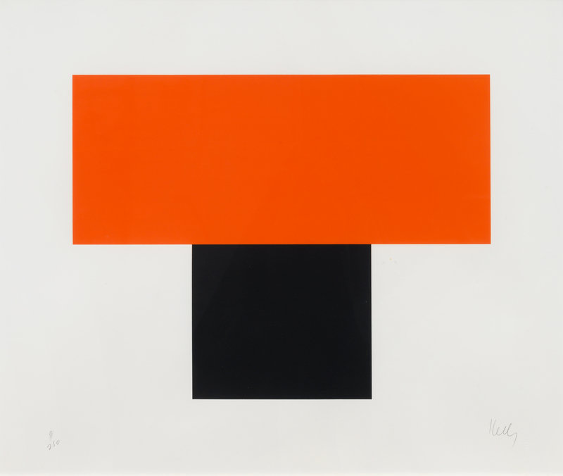 Ellsworth Kelly
(American, 1923-2015)
Red-Orange Over Black, 1970