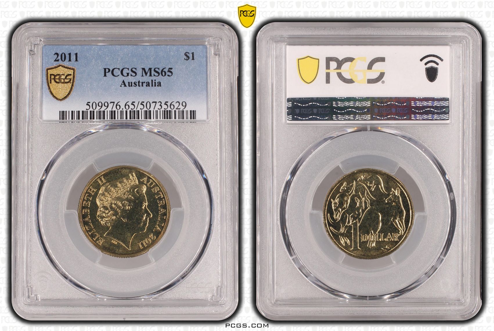 One Dollar, 2011, PCGS MS65