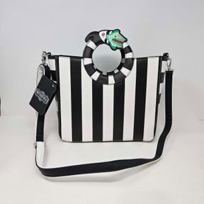 Loungefly Beetlejuice Sandworm Handle Handbag Crossbody Bag NWT
