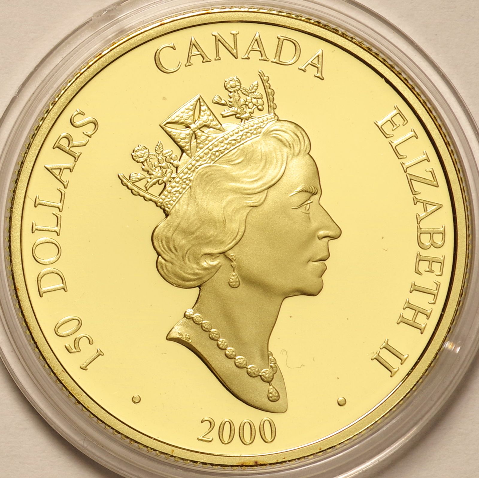 カナダ-Canada. プルーフ. 十二支干支動物 辰年龍図 150ドル