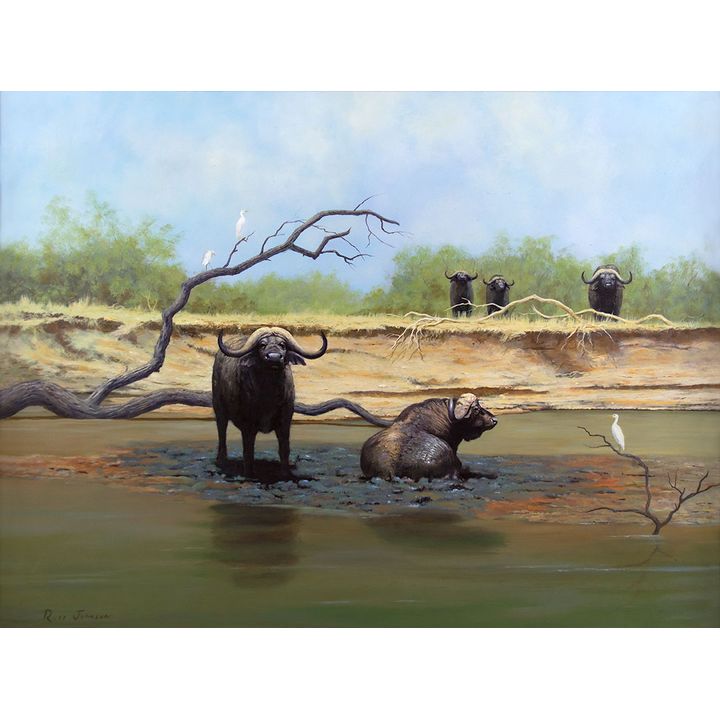 Russ Johnson (1893-1995), Cape Buffalo