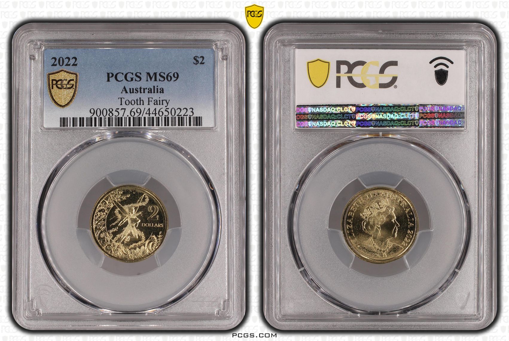 Elizabeth II, Tooth Fairy, Two Dollar, 2022, PCGS MS 69