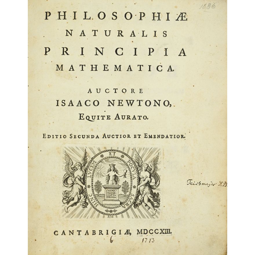 NEWTON (Isaac). Philosophiae Naturalis principia mathematica ...